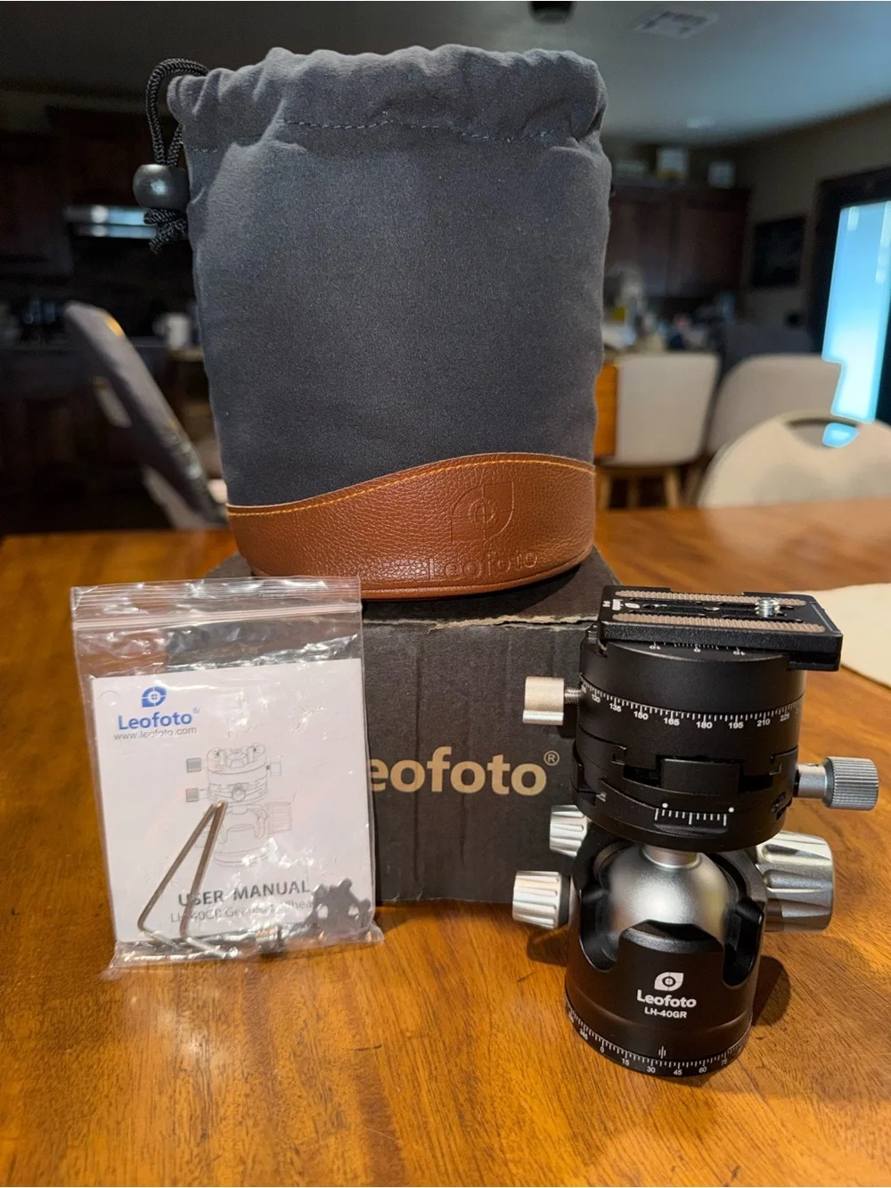 Leofoto LH-40GR Professional Ball Head in Black